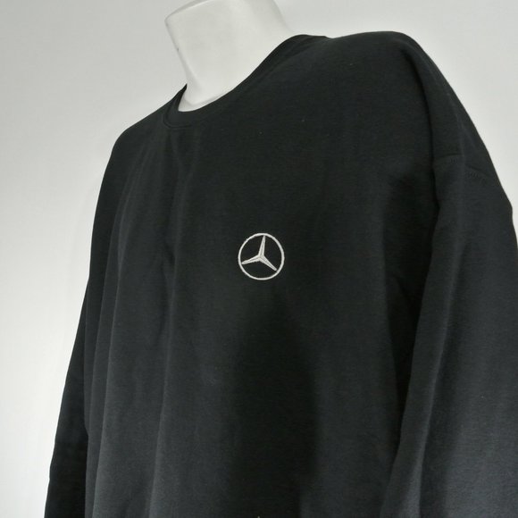 MERCEDES Car Dealership Black Sweatshirt Employee Uniform Shirt Size M Medium - Picture 4 of 8
